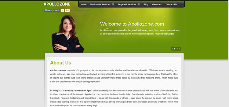 Apollozone.com || Facebook,Twitter, Pinterest, Google Services - 2