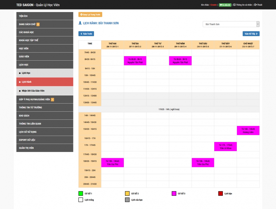 TED SAIGON - Hệ thống quản lý học viên - 5