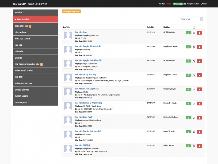 TED SAIGON - Hệ thống quản lý học viên - 7